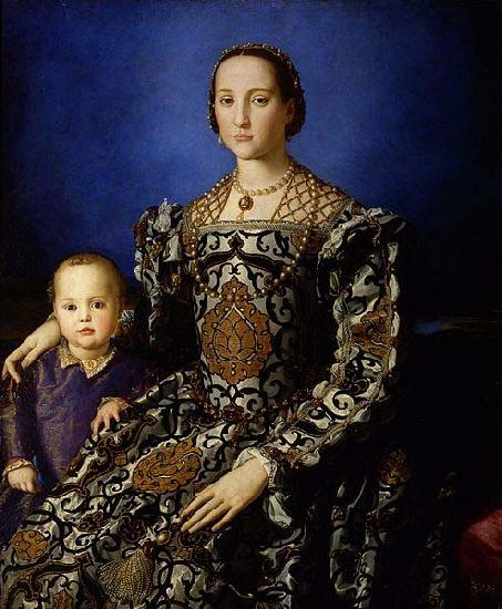 Angelo Bronzino Portrait of Eleanor of Toledo and Her Son oil painting image